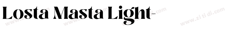 Losta Masta Light字体转换